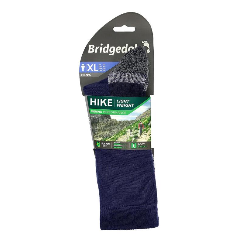 Bridgedale Hike Lightweight Merino Crew - Navyblauw - Heren