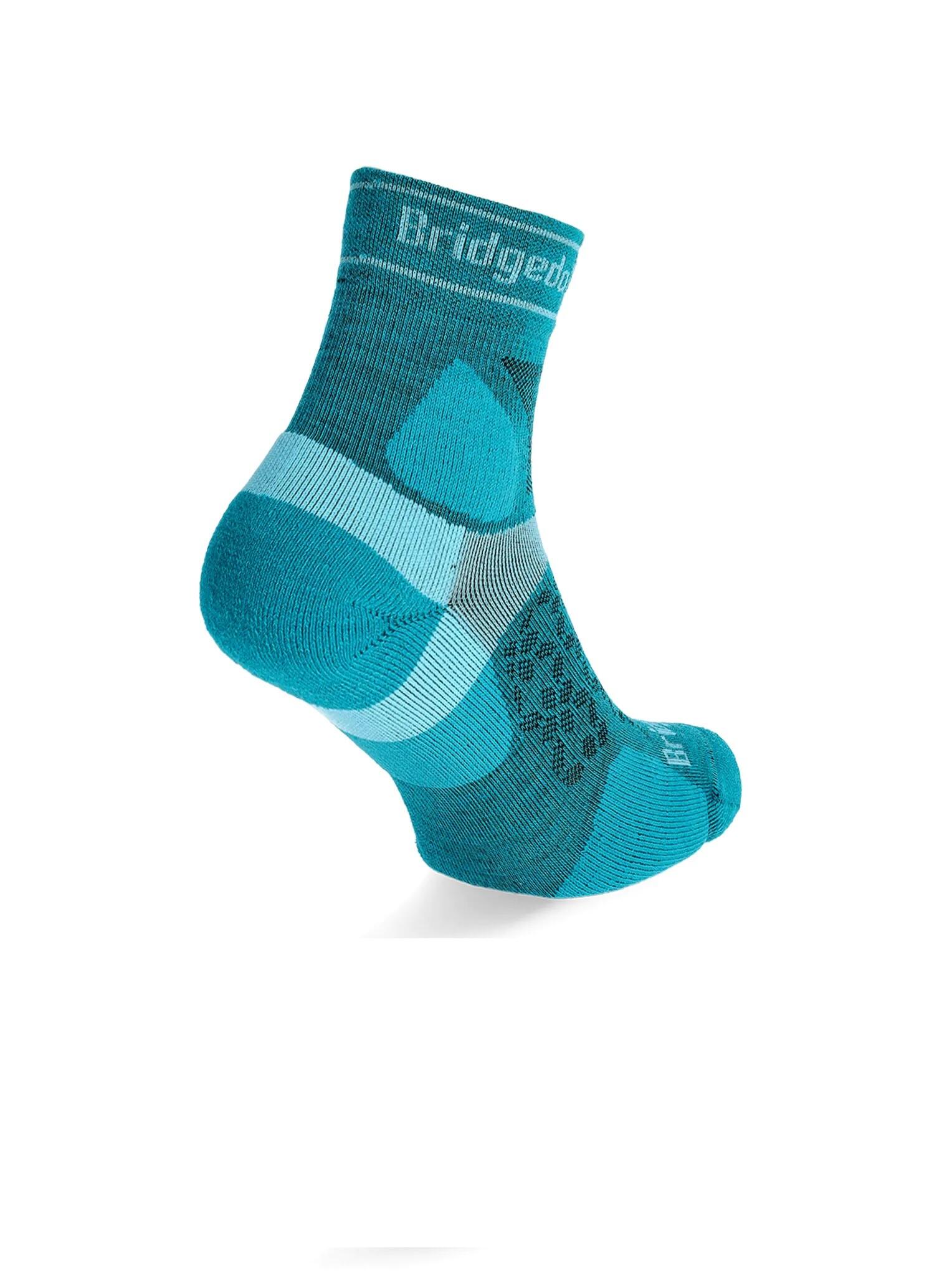 TRAIL RUN Ultralight T2 Merino Sport 3/4 Crew Women's - Teal blue 3/6