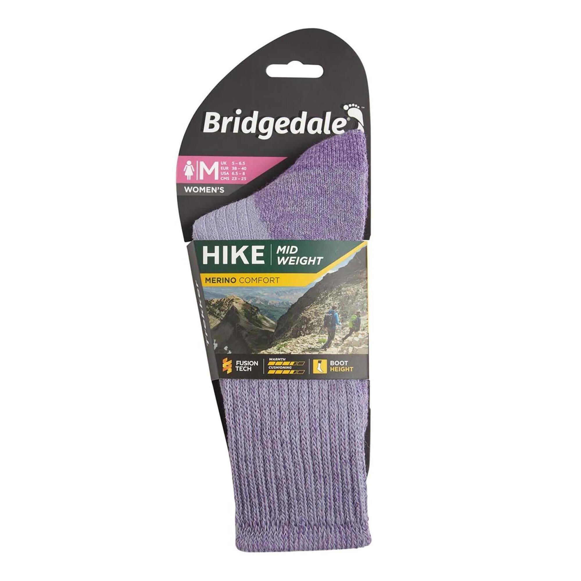 BRIDGEDALE HIKE Midweight Merino Comfort Boot Women's - Violet