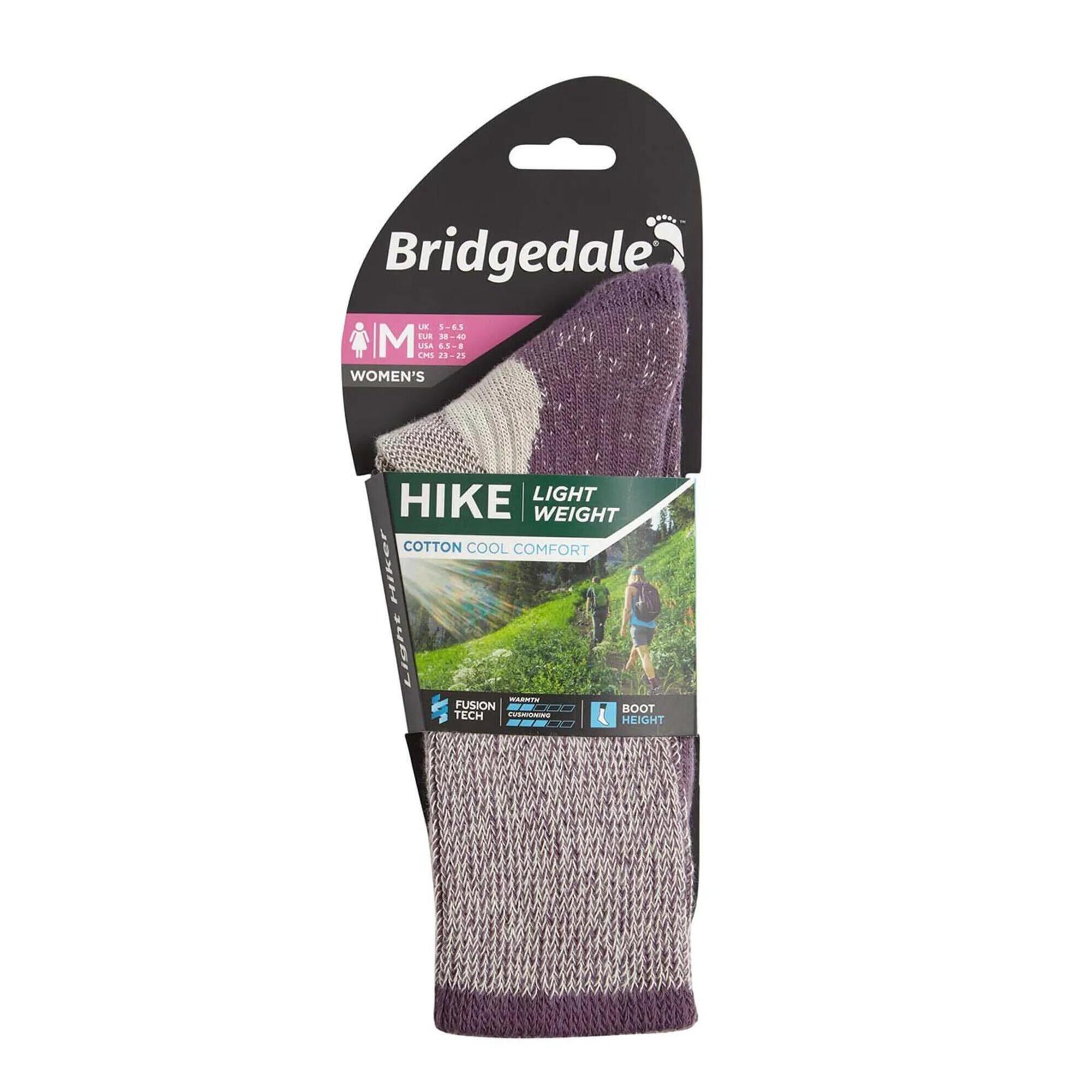 BRIDGEDALE HIKE Lightweight Cotton Cool Comfort Boot Women's - Purple