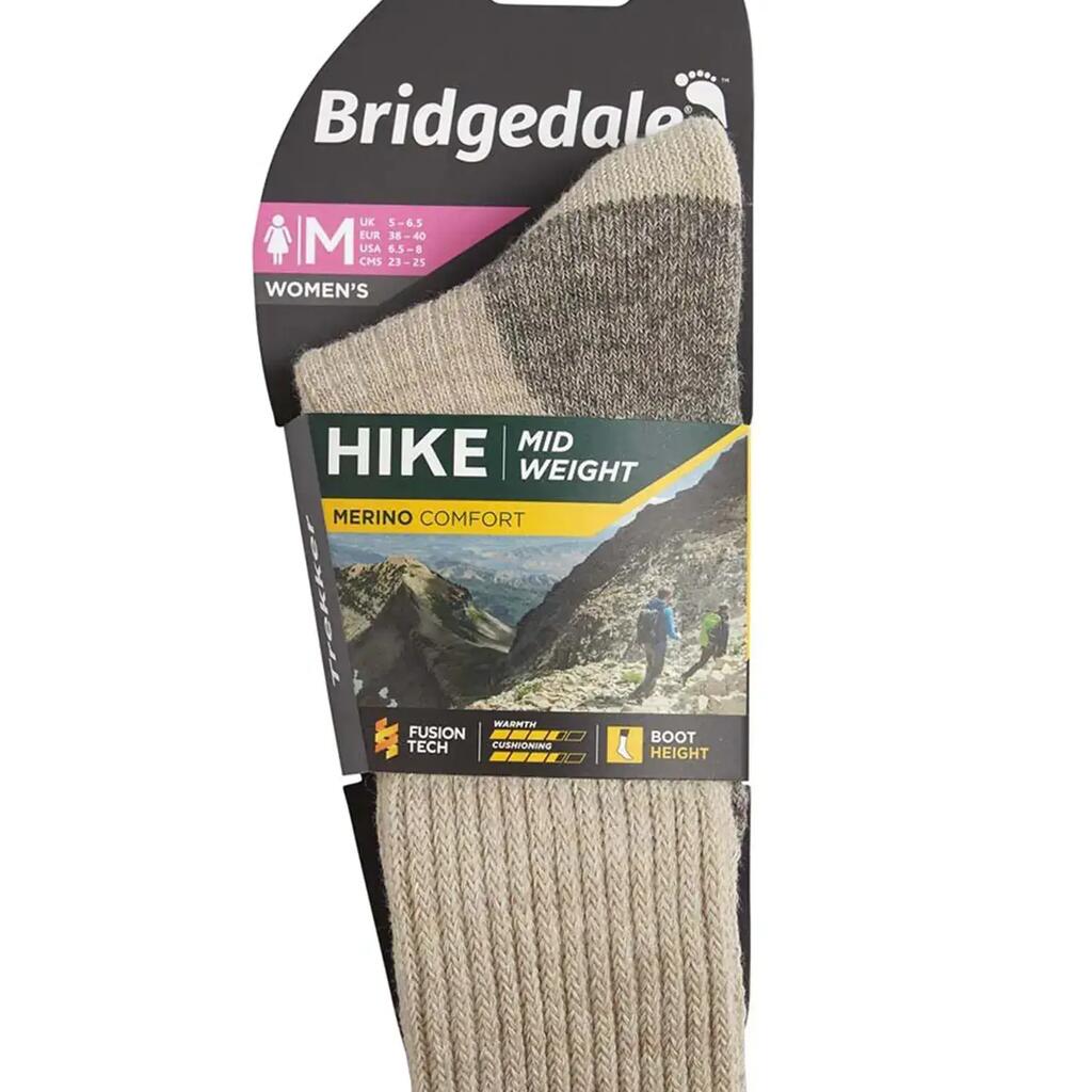 Womens Hiking Outdoor Midweight Merino Wool Cushioned Boot Socks