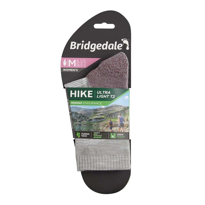 Skarpety do trekkingu damskie Bridgedale HIKE UL END BO ORI LD