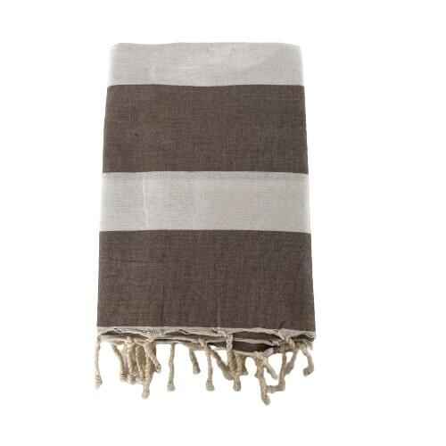 Fouta traditionell Transat Taupe 100x200 190g/m²