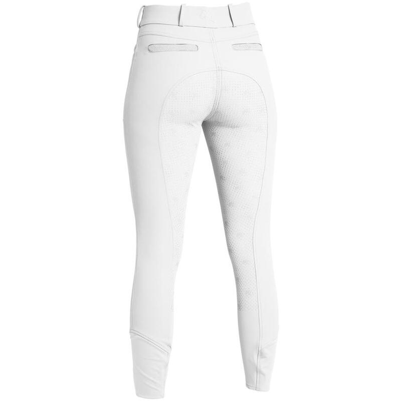 Damen Reithose Silikon Vollbesatz KLKadi E-Tec white