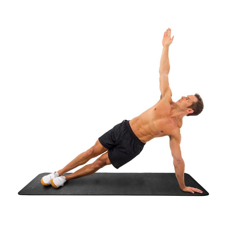 Iron Gym Yoga mat 6 mm, Fitness mat  zwart anti slip ,183 x 61 cm