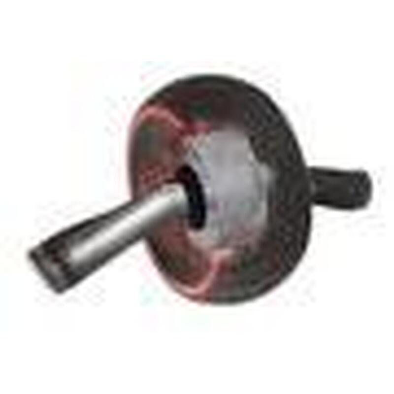 Iron Gym Buikspierwiel, Ab Roller Wheel, buikspieren trainer, zwart, rood
