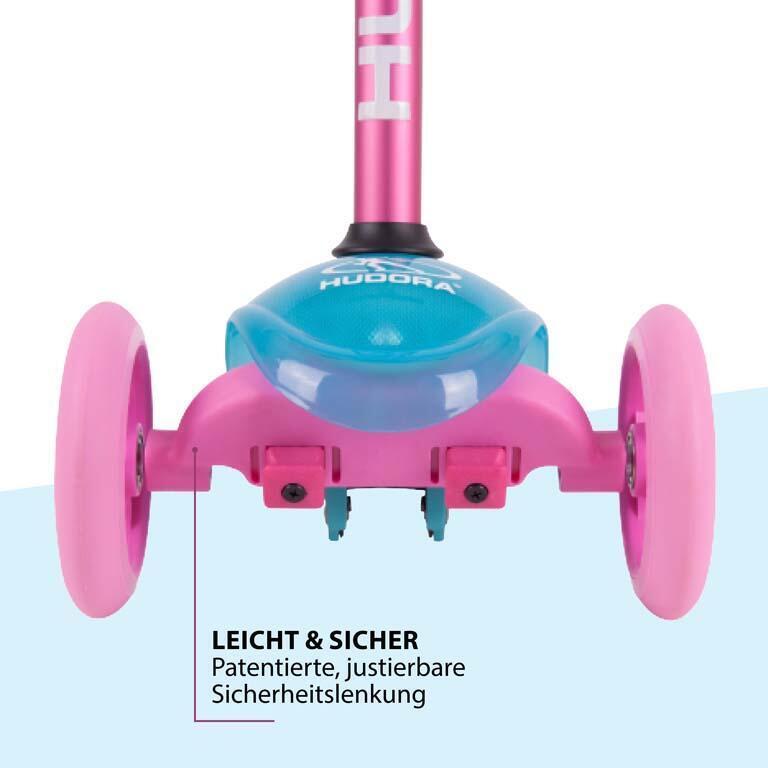 Kids Trotinete Flitzkids 2.0 - 3 rodas - Pink