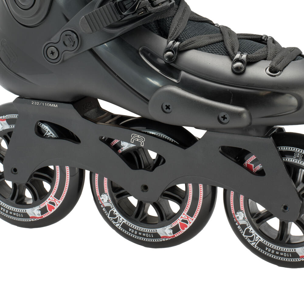 FR3 310 UNISEX INLINE FREESTYLE & FREERIDE SKATES – BLACK 3/4