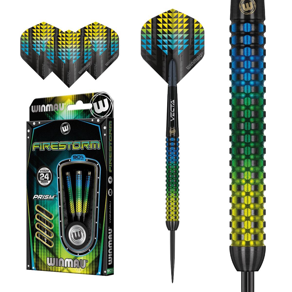 Winmau Firestorm 22g Steeldarts 90% Tungsten 1/6