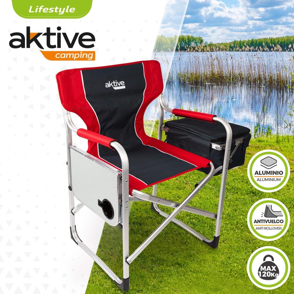Pack 2 sedie regista da campeggio con tavolo e borsa frigo Aktive 2/7