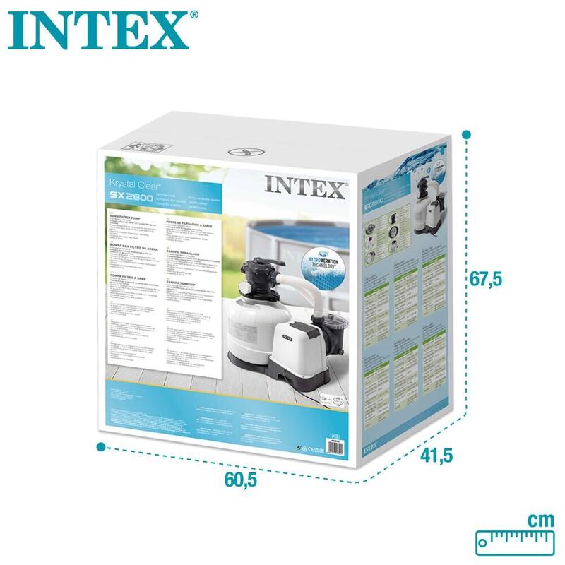 Intex 26648 - Pompa Filtro a Sabbia Krystal Clear, 10500 L/h