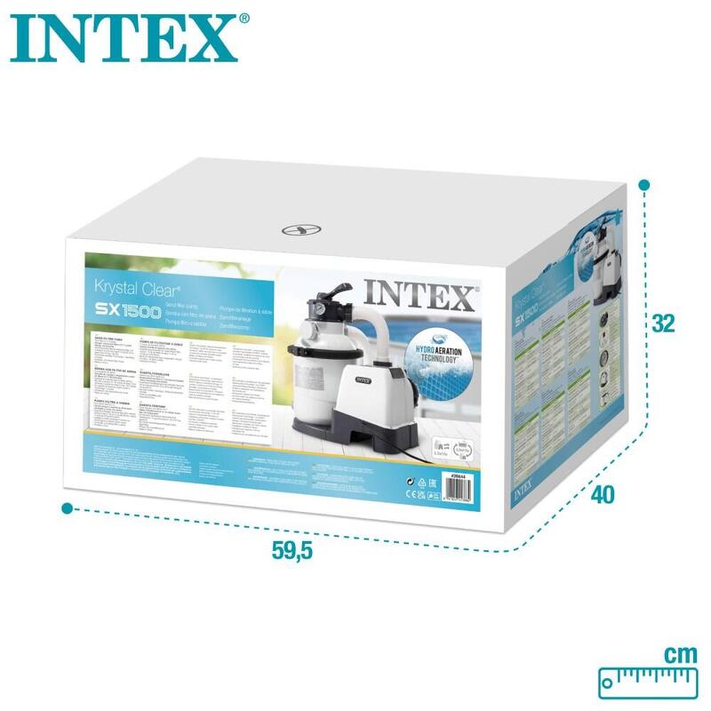 Intex 26644 - Pompa Filtro a Sabbia Krystal Clear, 5700 L/h