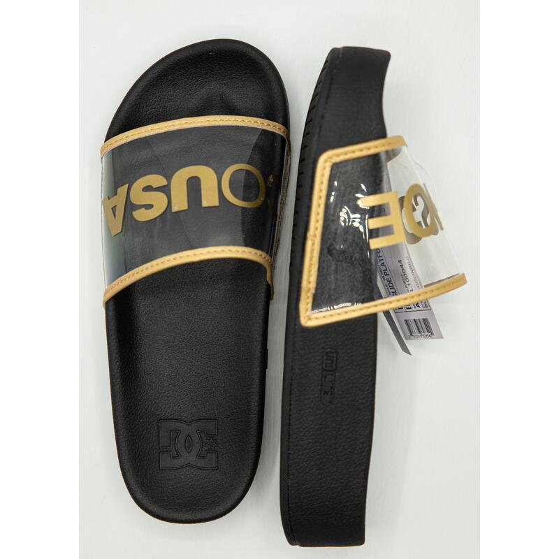 Chancletas DC Shoes Dc Slide Platform Se, Negro, Mujer