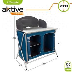 Mueble cocina camping con paravientos Aktive - 88x51x81-111 cm | Decathlon