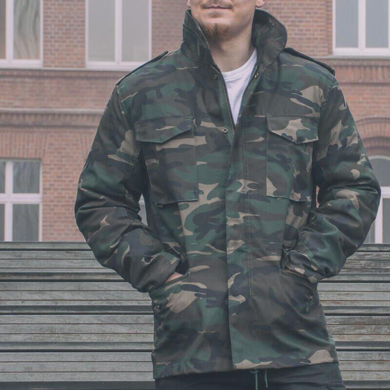Brandit M65 Classic Jacket Herren (Woodland) Größe 2XL 4/4