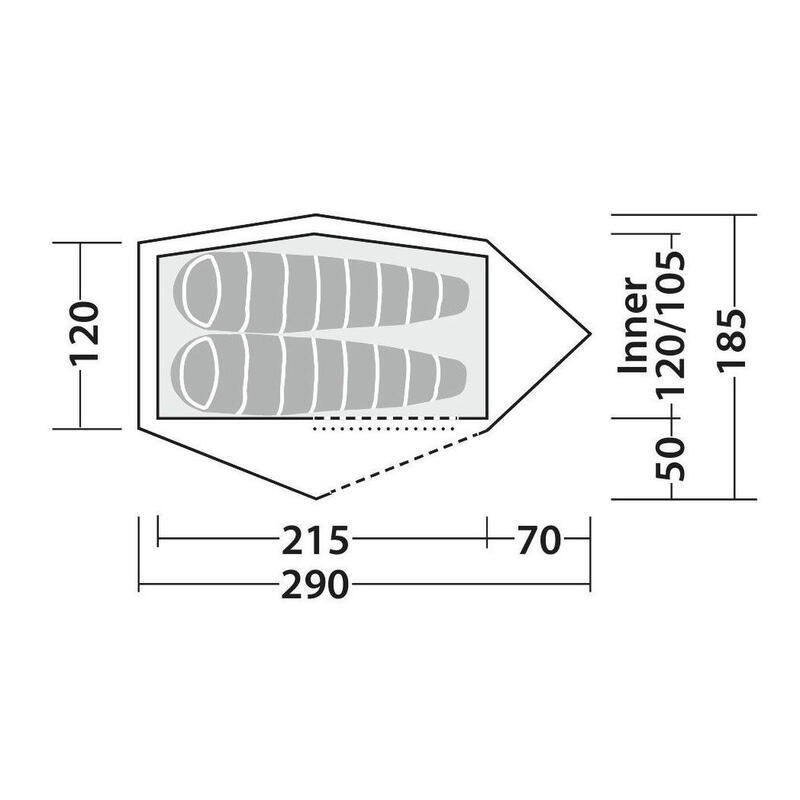 Namiot 2-osobowy Robens Challenger 2 5000mm/h20 Alu