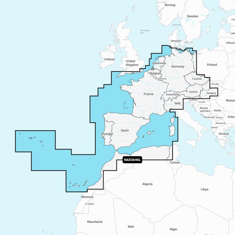 Carte Navionics+ Large SD - EUROPE DE L'OUEST ET CENTRALE