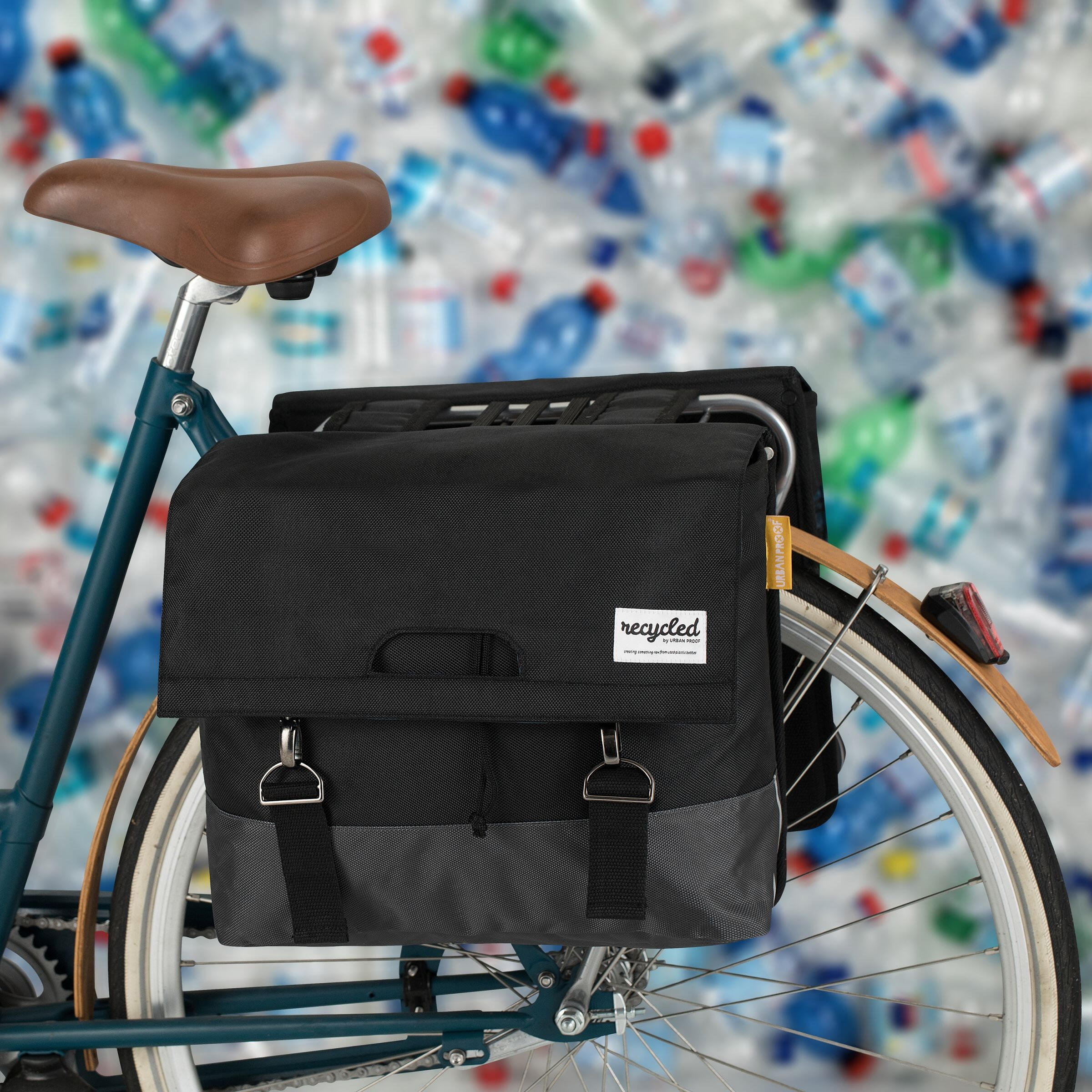 UrbanProof Sacoche double vélo 40 L noir/gris. 5/7