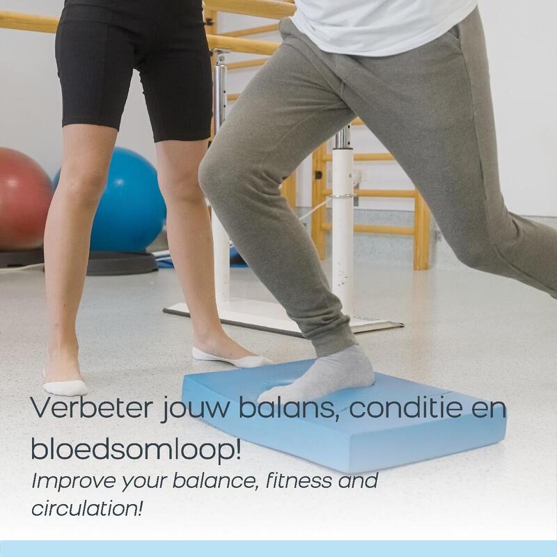 Balance Pad Board, Blauw, Balanstrainer, Balanskussen, Yoga en Pilates