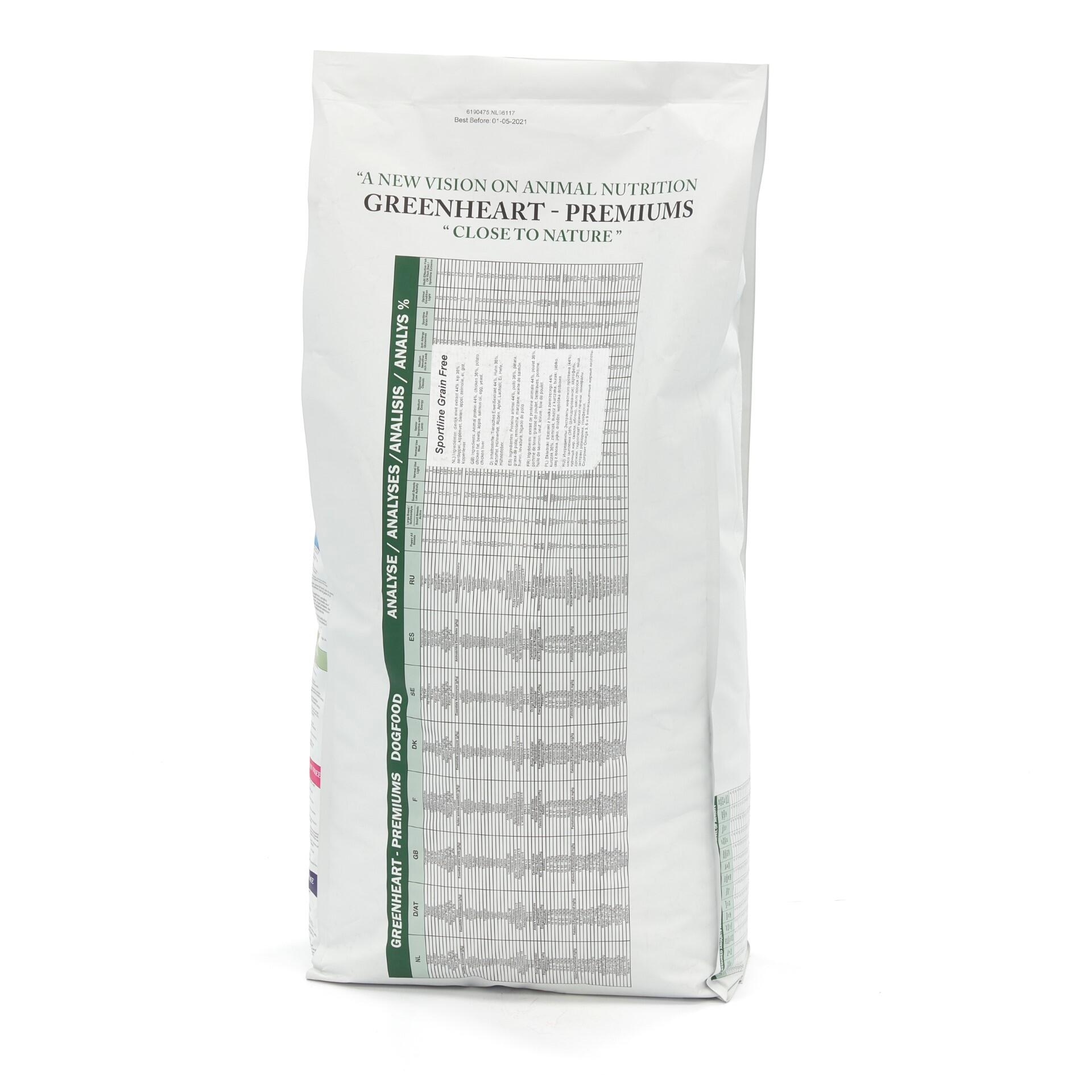 Croquettes chien adulte sport intense - Greenheart Sportline Grain Free - 12Kg 3/5