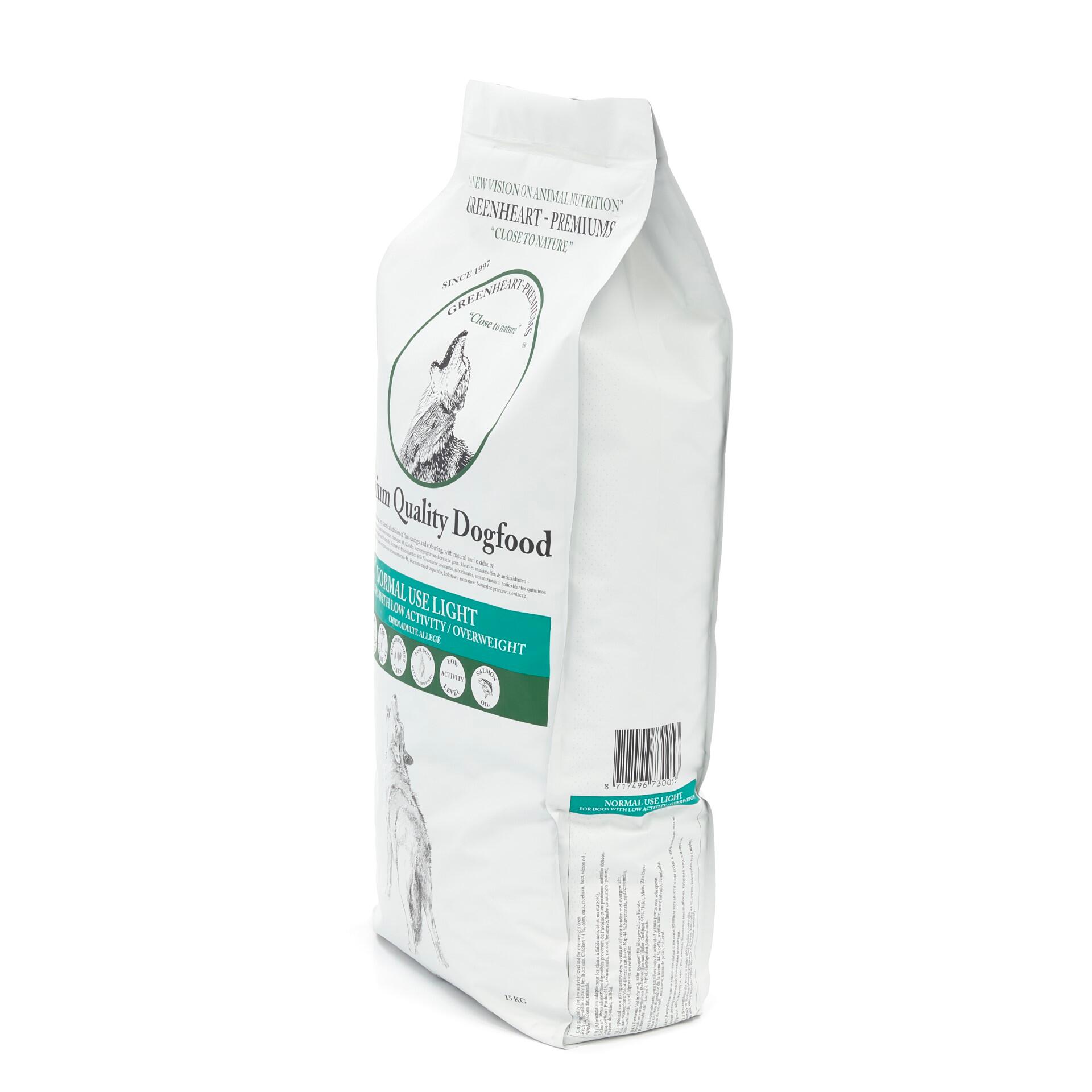Croquettes chien adulte allégée au poulet - Greenheart Normal Use Light  - 12KG 2/5