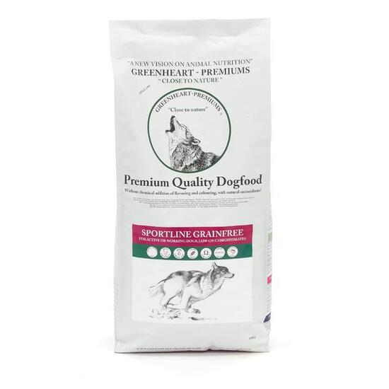 Croquettes chien adulte sport intense - Greenheart Sportline Grain Free - 12Kg