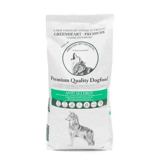 Croquettes chien adulte sensible agneau - Greenheart Anti-Allergy - 12KG