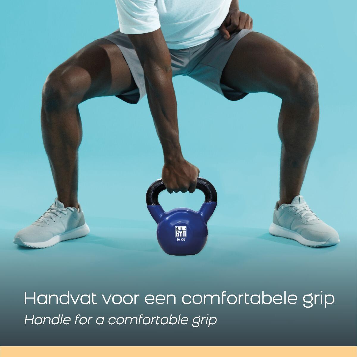 Orange Gym – Vinyl Kettlebell – 6kg 4/6