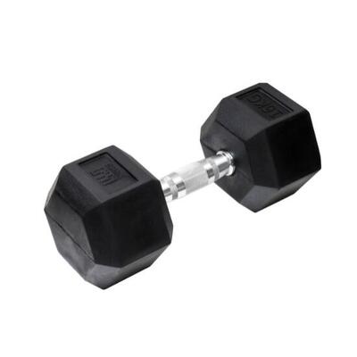 Orange gym hex dumbbell black - 16 kg