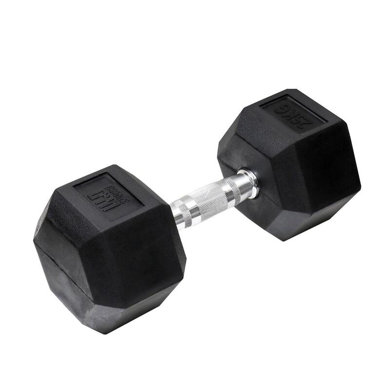 Hexa Dumbbell Black 25 kg, Gewichten Krachttraining Fitness, Crossfit