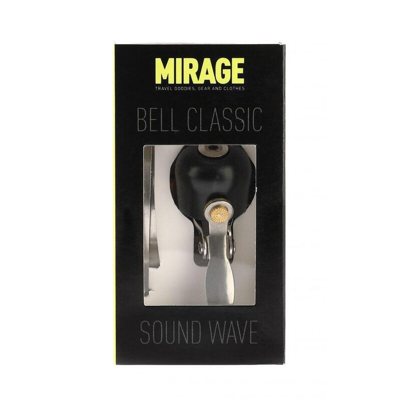 Mirage fietsbel Classic Sound Wave staal 27 mm zwart