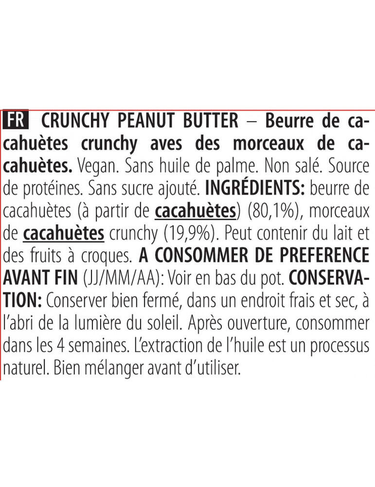 Beurre de cacahuète - Peanut Butter - Croustillant 400g 5/6