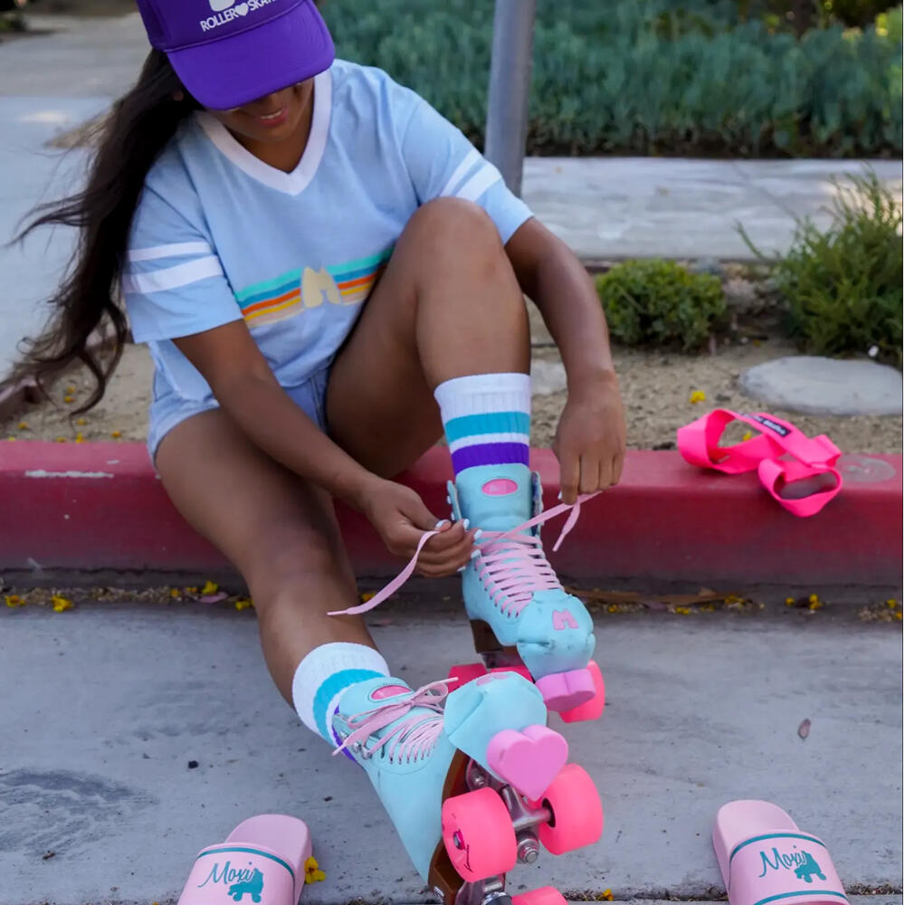 Beach Bunny Quad Roller Skates - Peach 6/7