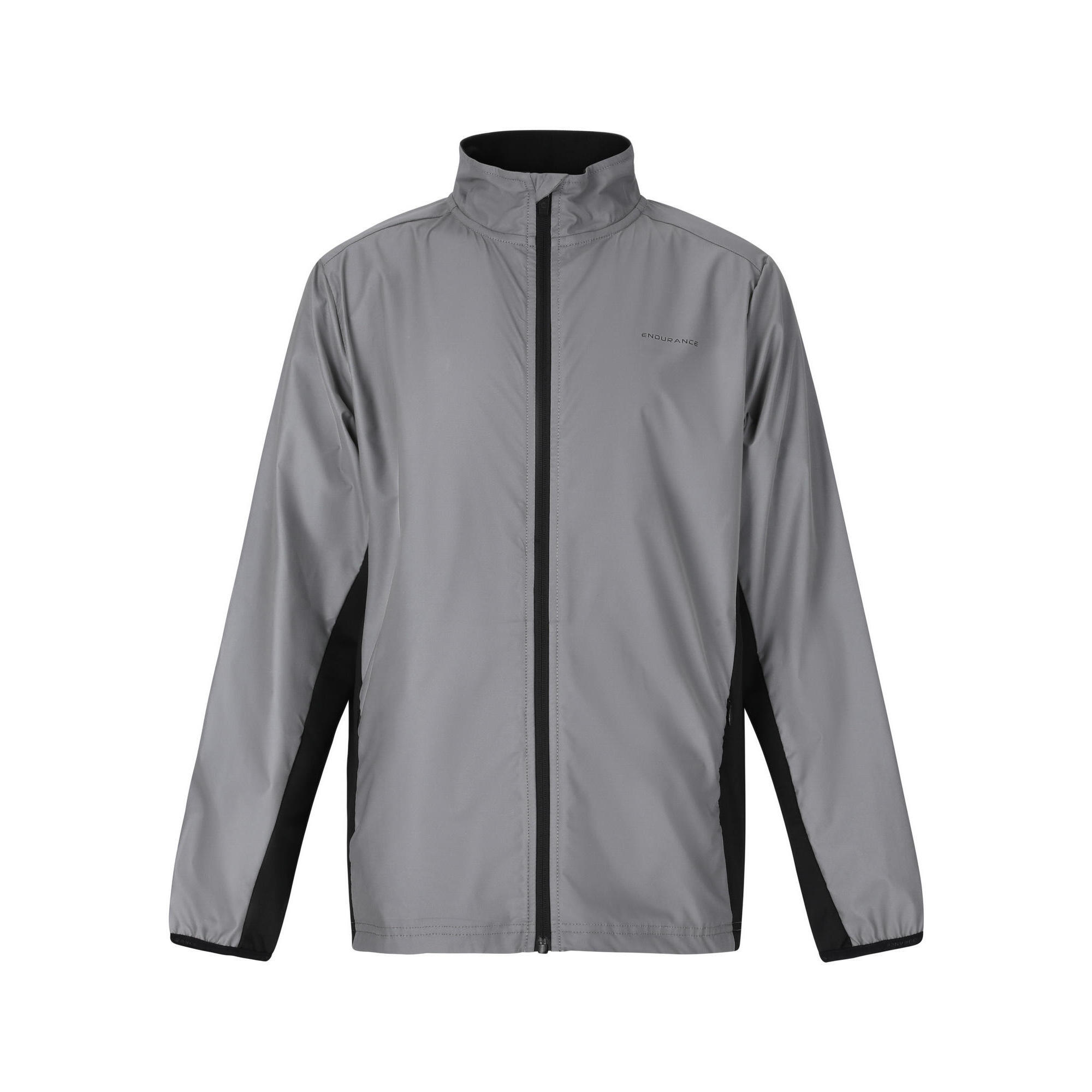 Endurance - Veste De Course À Pied Peelier - Veste - Gris|noir - 10 À 12 Ans - Decathlon