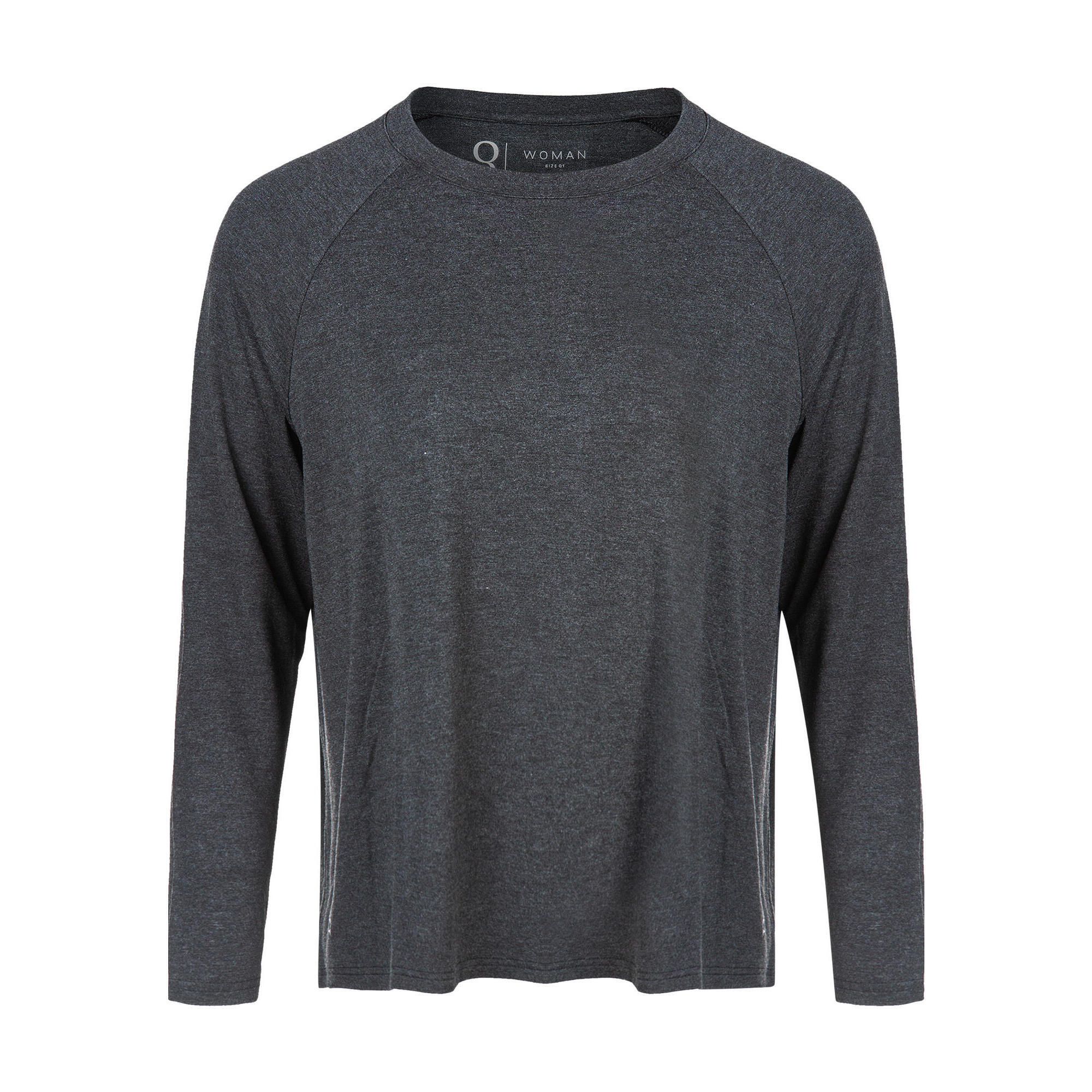 Endurance Q - T-shirt À Manches Longues Cihera Melange - T-shirt Manches Longues - Noir|violet - 44 L - Decathlon