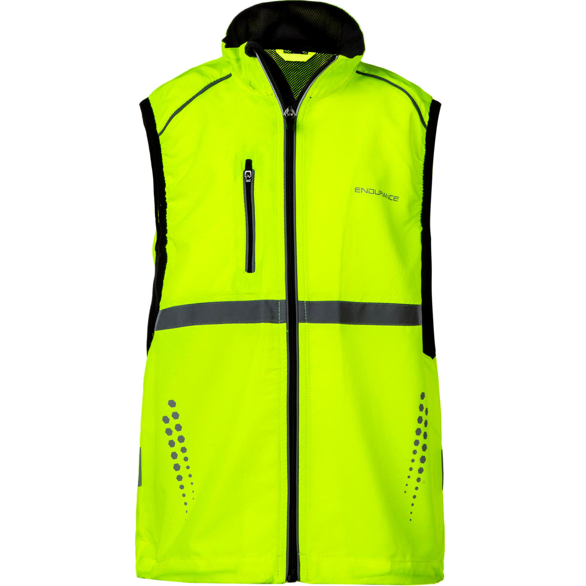 Endurance - Gilet De Course Laupen - Gilet Sans Manche - Jaune|orange - Decathlon