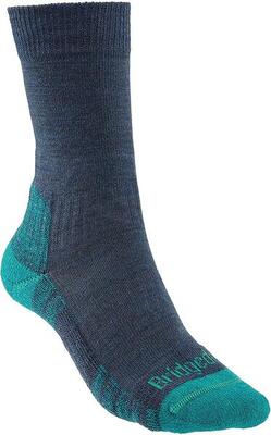Bridgedale hike lightweight merino crew - denim - dames