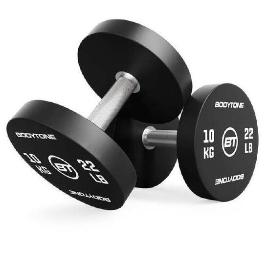 Haltères ronds professionnels en uréthane (2kg - 37kg)