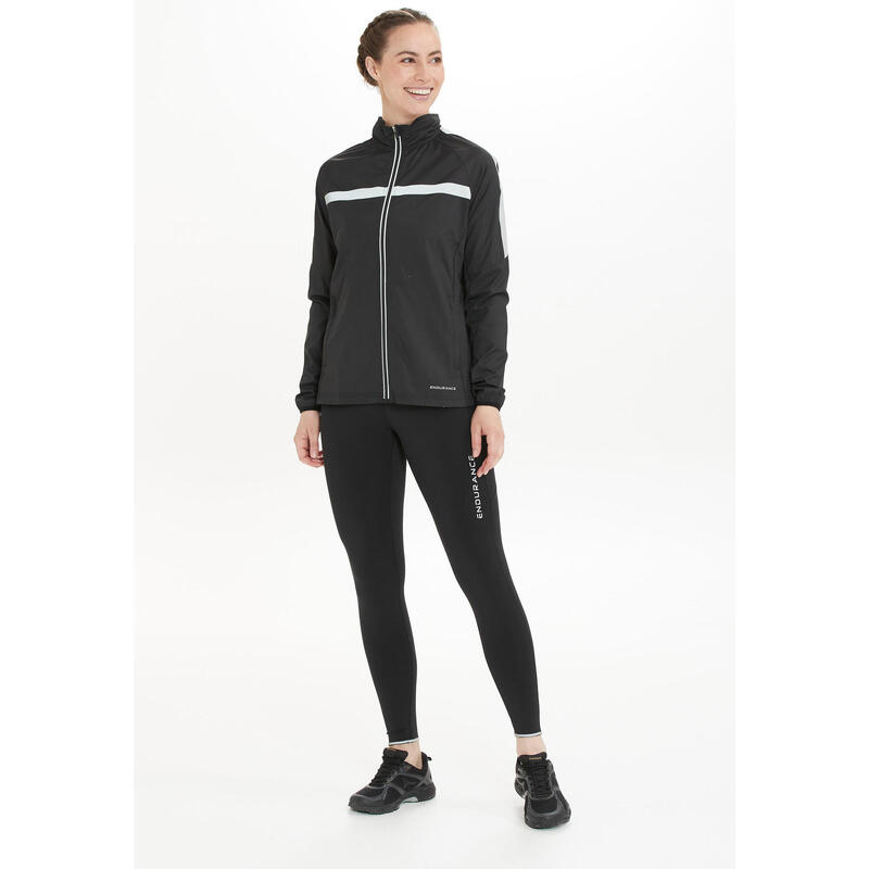 Sporthose Energy W Long Tights Laufsport Damen Black Atmungsaktiv ENDURANCE