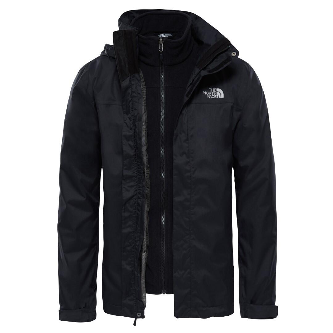 The North Face - Veste Randonnée Hommes The North Face Evolve Ii Triclimate - Coupe-pluie - Noir - 44 L - Decathlon