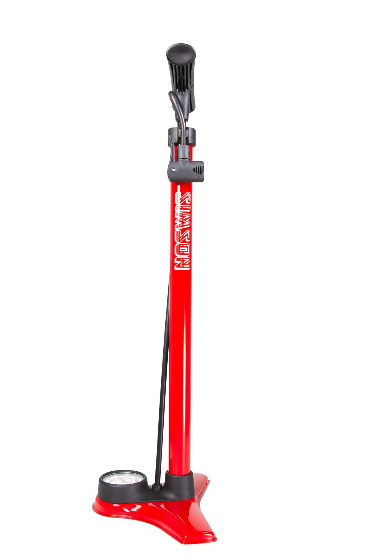 Pompe vélo haute pression Simson Excellent 60 cm rouge. 4/7