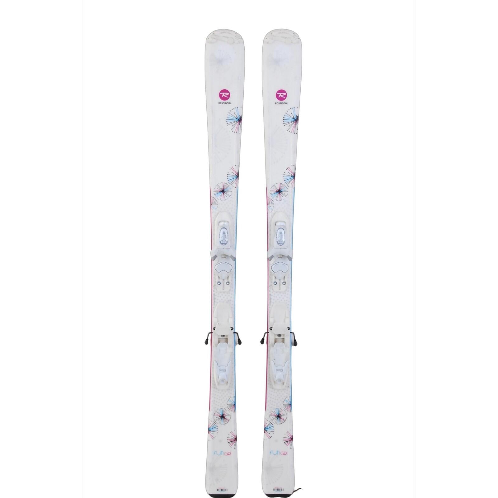 RECONDITIONNE - Ski Junior Rossignol Fun Girl + Fixations 1/4