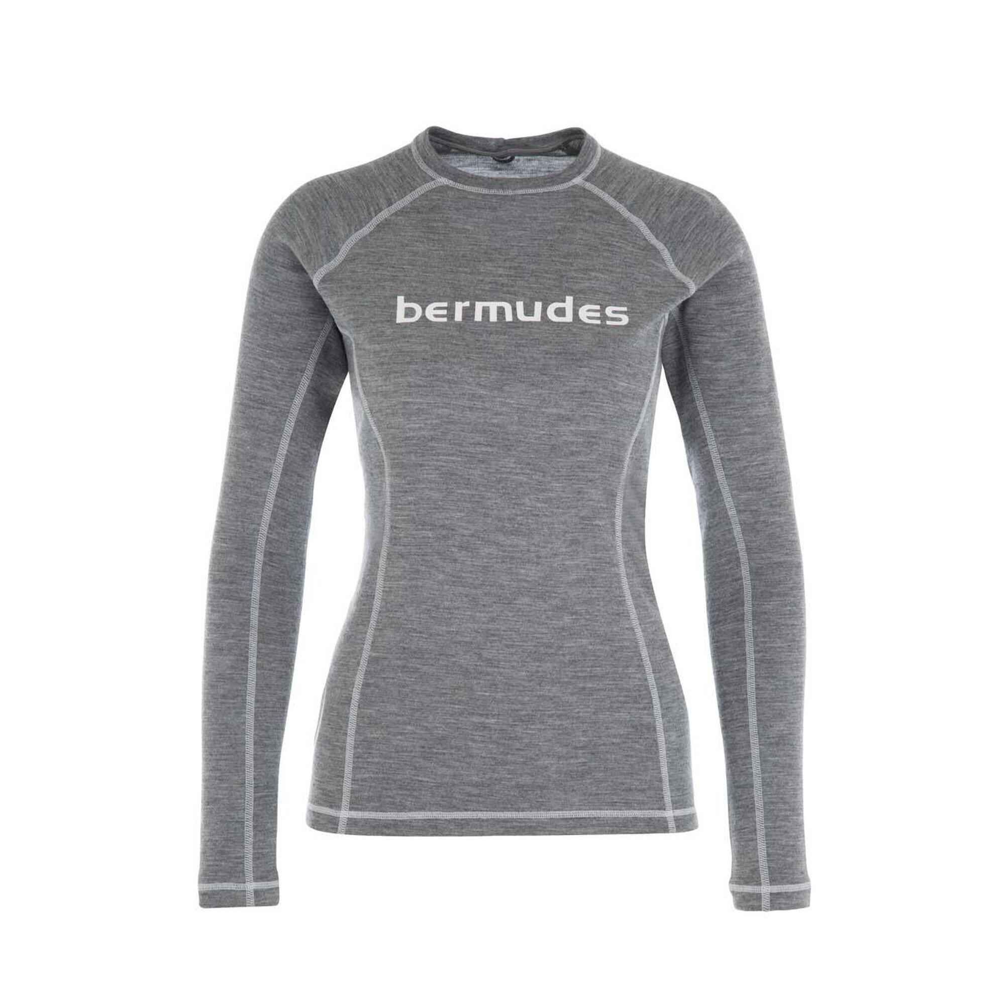 T-shirt thermique en laine Mérinos OLIVIANNA Femme Bermudes