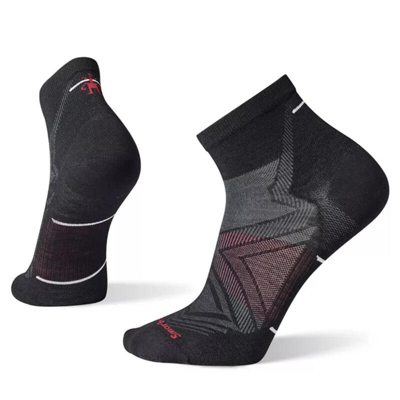 01653 Run Zero Cushion Ankle Running Socks - Black