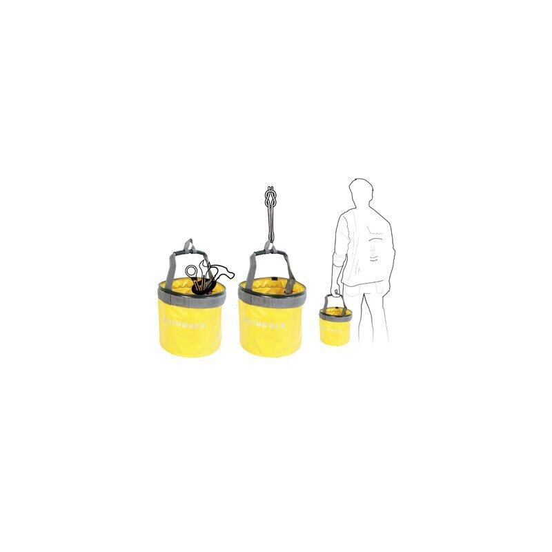 Seau souple & pliable 15L jaune Zulupack