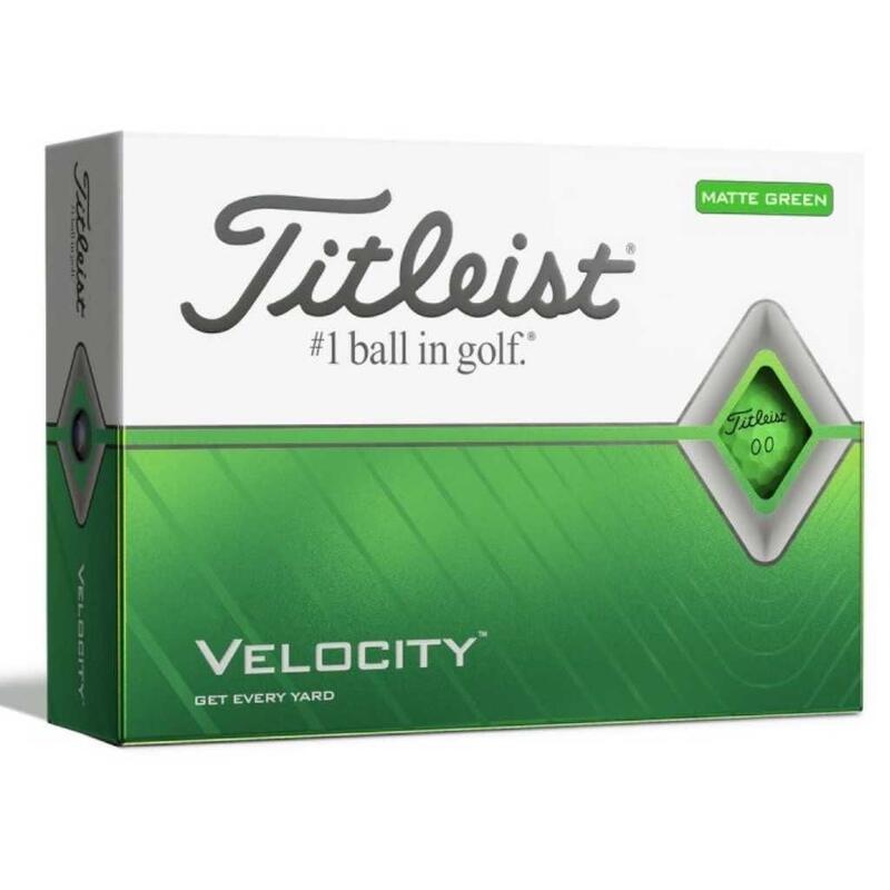 Titleist Velocity golfballen - groen - 12 stuks