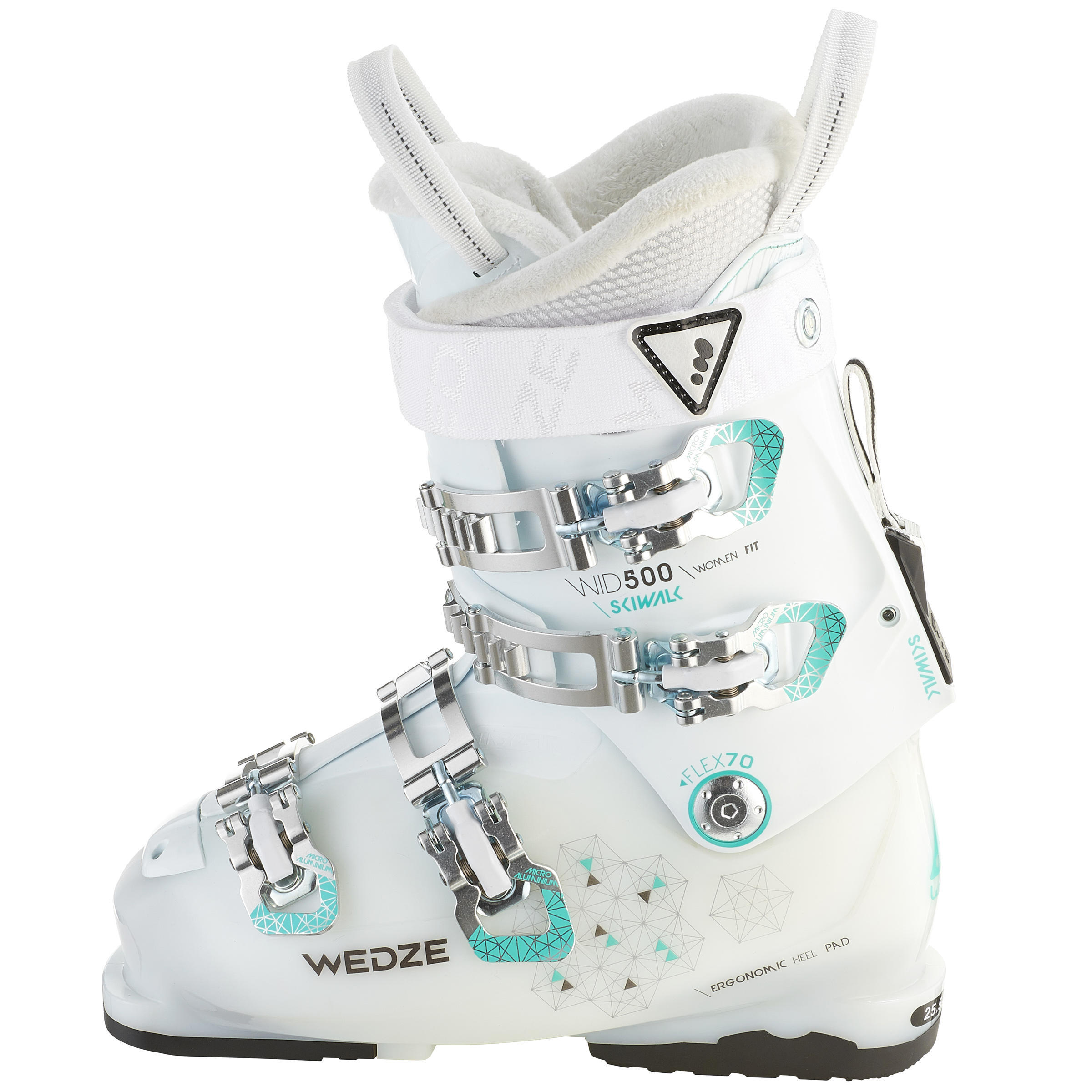 Refurbished Womens Downhill Ski Boots White - C Grade 5/7