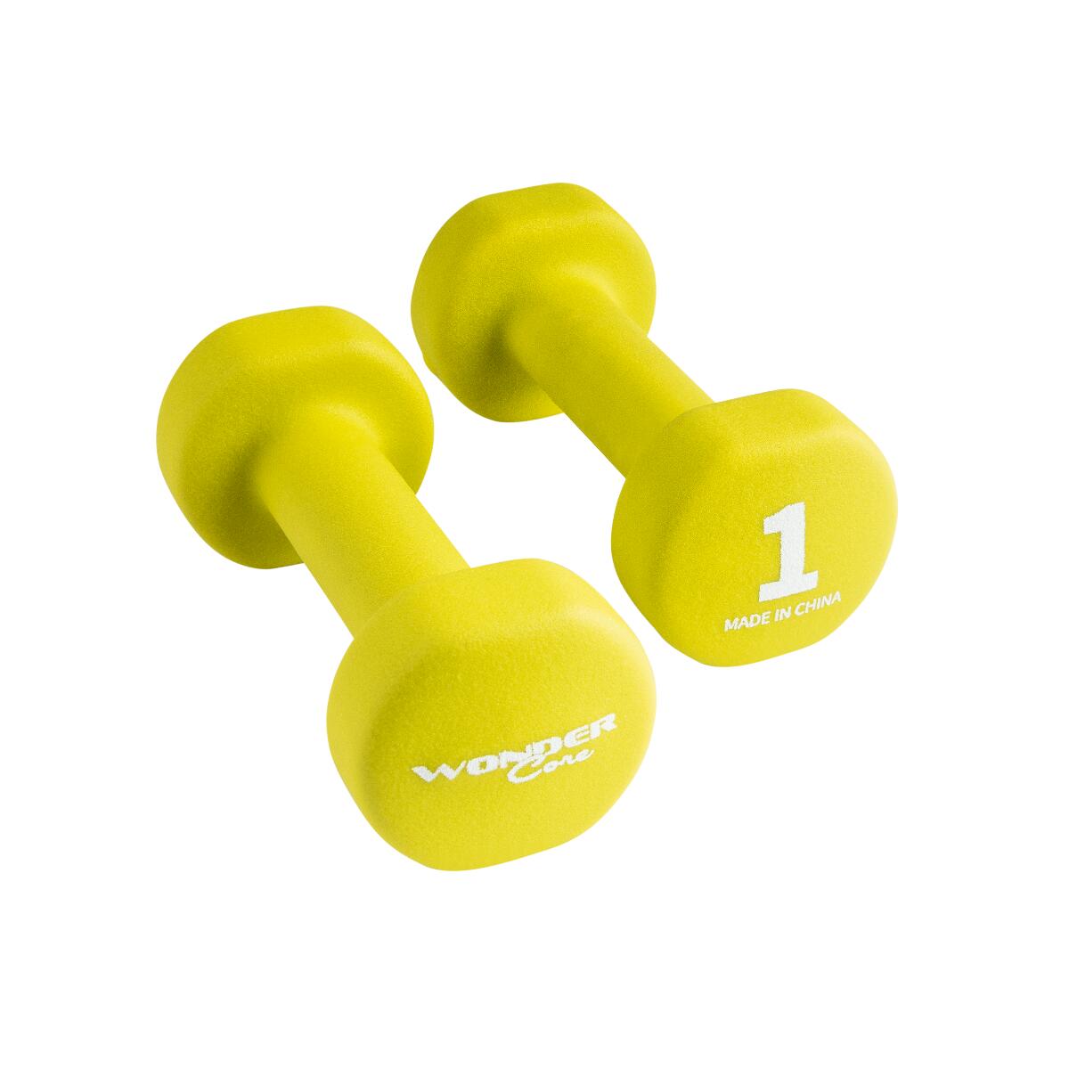 WONDER CORE Wonder Core Neoprene Dumbbell - 1 KG - Set of 2
