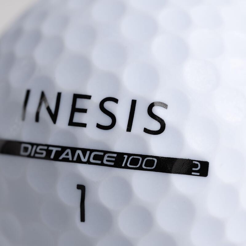 Seconde vie - Balles golf x12 - INESIS Distance 100 blanc - EXCELLENT
