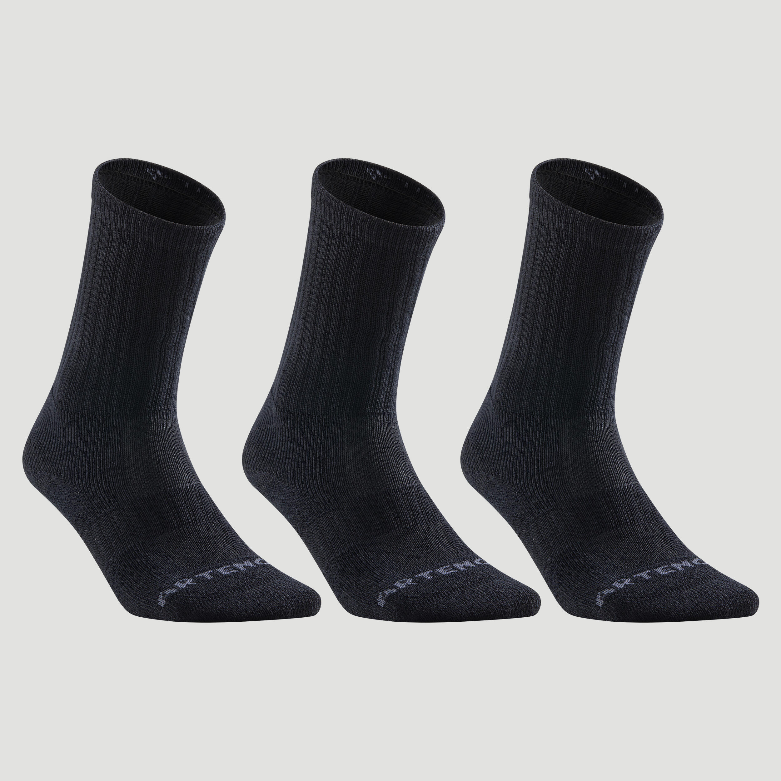 Artengo - Reconditionné - Chaussettes De Tennis Hautes Artengo Rs 500 Noir... - Très Bon - Chaussettes - Noir - 43/46 - Decathlon